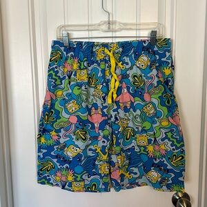 Sponge Bob Square Pants cotton shorts size L unisex shorts super cute and fun